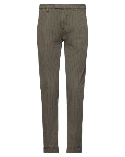 Briglia 1949 Gray Military Pants Cotton, Elastane for men