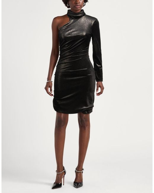 Jijil Black Mini Dress Polyester, Elastane