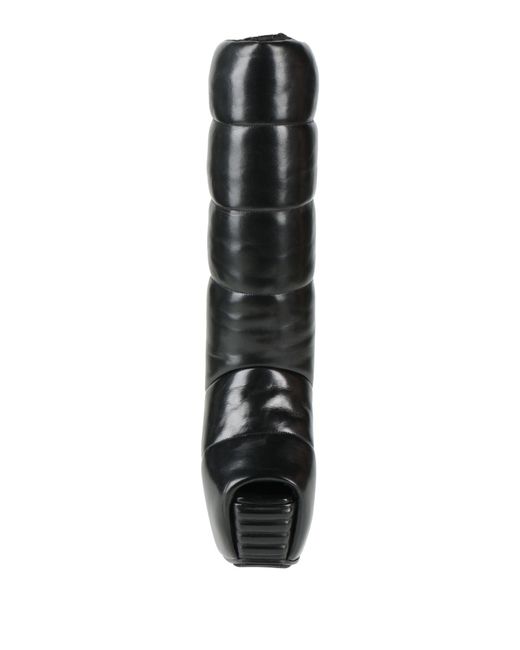 Rick Owens Black Boot Leather