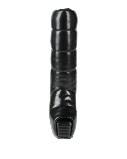 Rick Owens Black Boot Leather