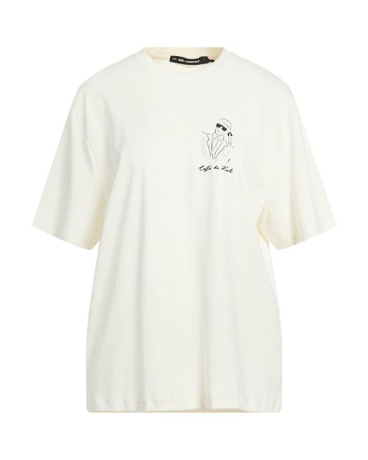 Karl Lagerfeld White T-Shirt Organic Cotton