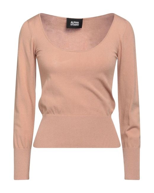 Pullover Alpha Studio en coloris Pink