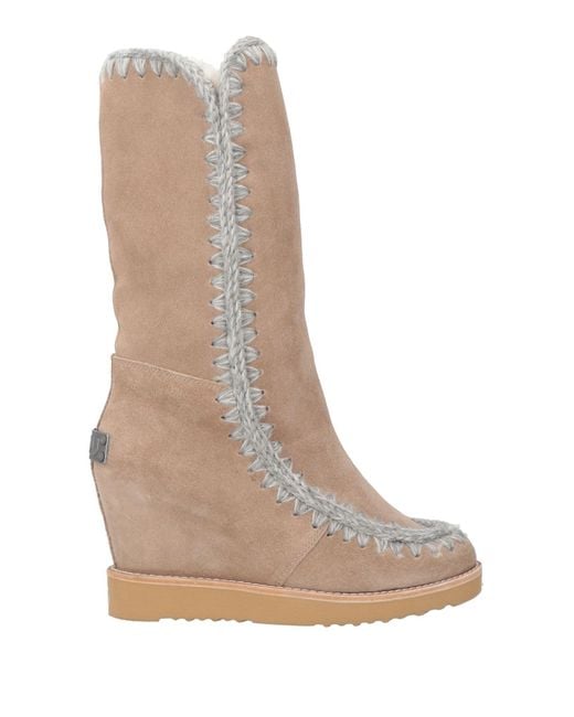 Mou Natural Sand Boot Shearling