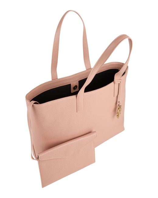 Roberto Cavalli Pink Handbag Cow Leather