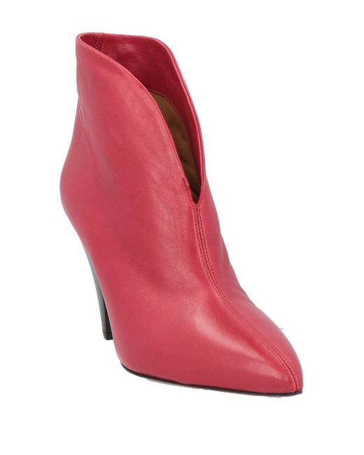 Isabel Marant Pink Ankle Boots Lambskin