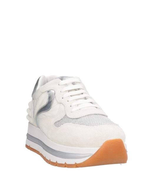 Voile Blanche White Maran Light Sneakers Leather, Textile Fibers