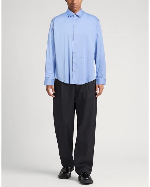 DSquared² Blue Light Shirt Cotton, Elastane for men