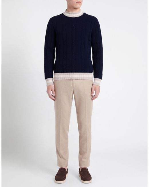 Eleventy Blue Platinum Turtleneck Cashmere for men