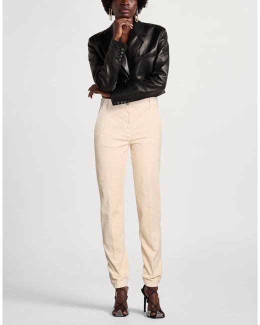 Manila Grace Natural Sand Pants Cotton, Elastane