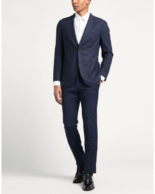 Boglioli Blue Midnight Blazer Virgin Wool for men