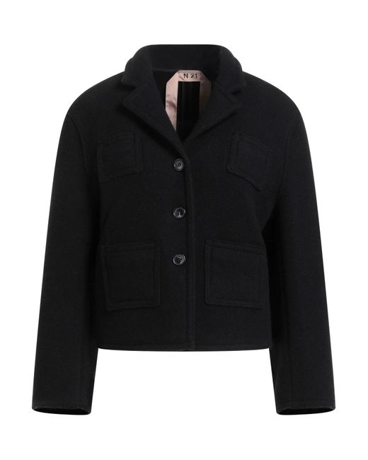 N°21 Black Jacket Wool, Polyester, Polyamide