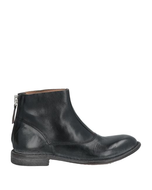 Moma Black Ankle Boots Leather