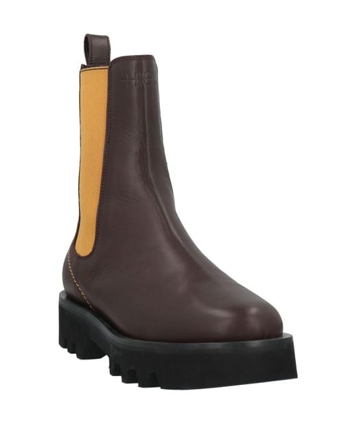 High Brown Stiefelette
