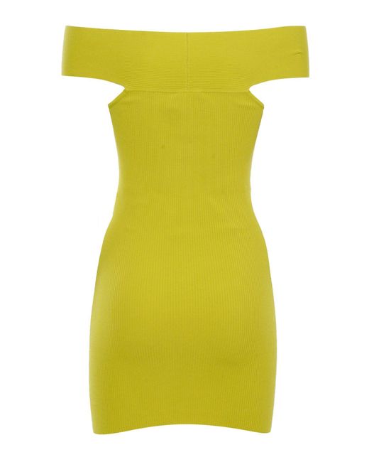 Elisabetta Franchi Yellow Mini-Kleid