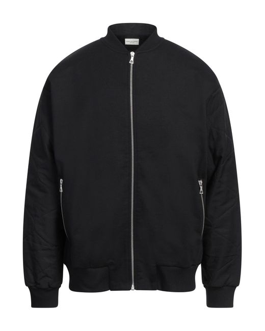 Dries Van Noten Black Sweatshirt Cotton, Viscose, Polyester, Polyamide for men