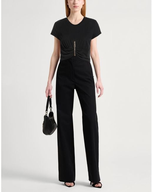Elisabetta Franchi Black T-Shirt Cotton