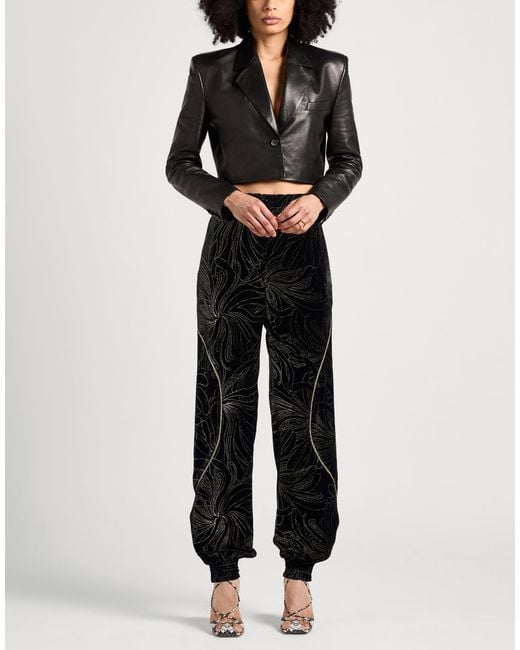 Chloé Black Pants Viscose, Silk