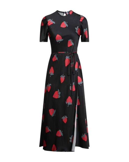 MSGM Black Midi Dress