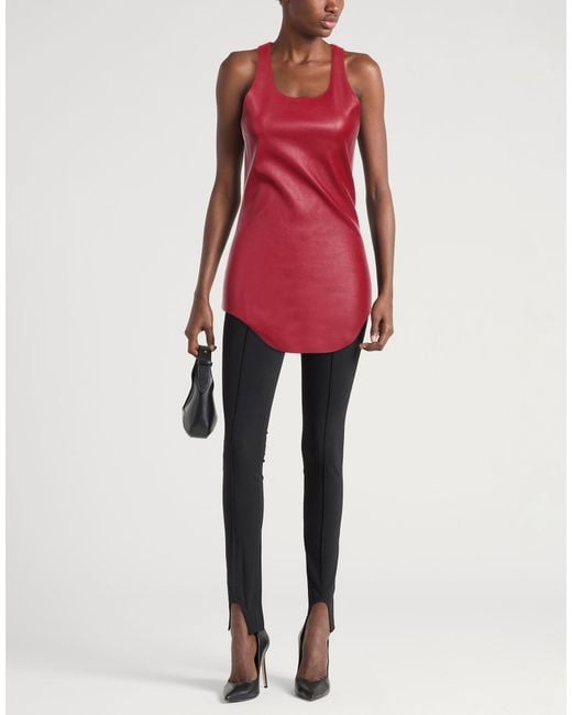 Rick Owens Red Tank Top