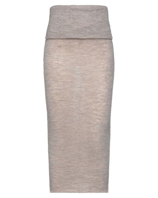 Vivienne Westwood Gray Midi Skirt Virgin Wool