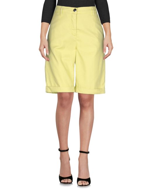 Jacob Cohen Yellow Shorts & Bermuda Shorts