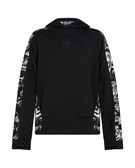 Versace Jeans Couture Black Sweatshirt Cotton for men