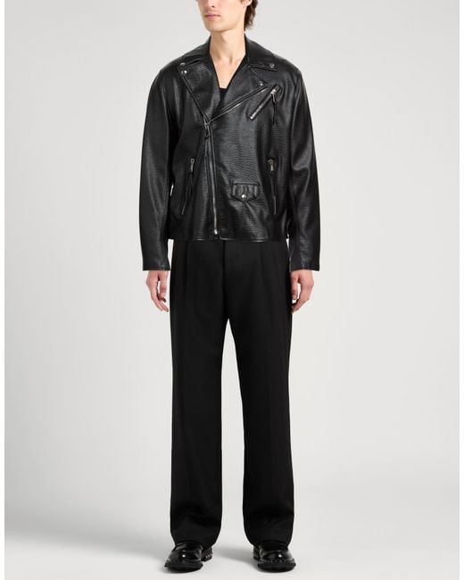 Berna Black Jacket Polyester, Polyurethane for men