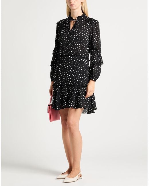 Pinko Black Mini Dress Polyester