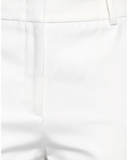 Peserico White Sport Pants Cotton, Elastane
