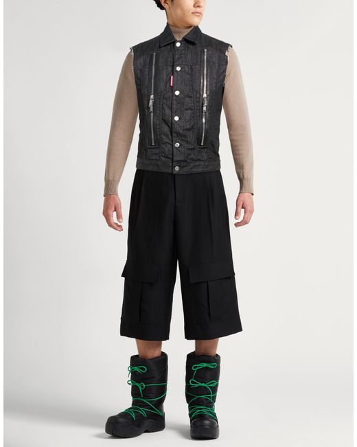 DSquared² Black Denim Outerwear for men