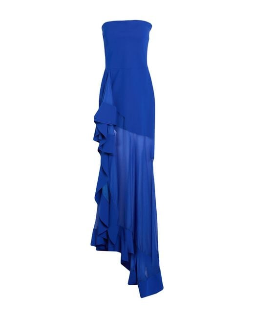 La Petite Robe Di Chiara Boni Blue Maxi Dress Polyamide, Elastane