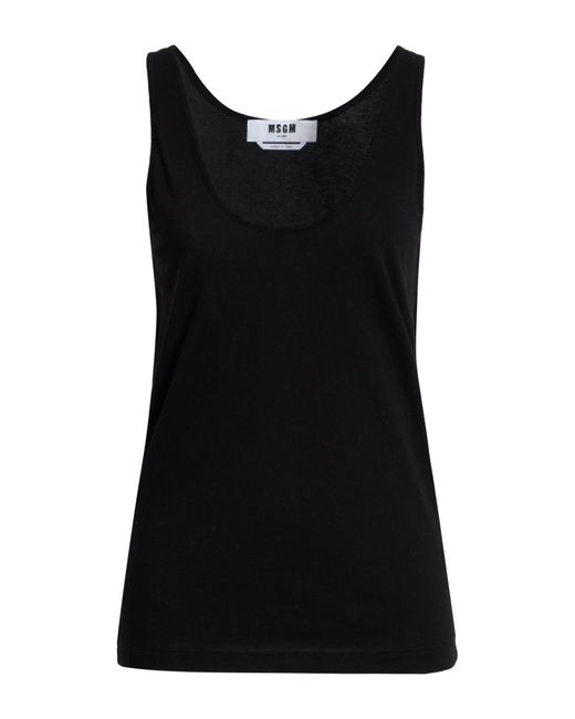 MSGM Black Tank Top