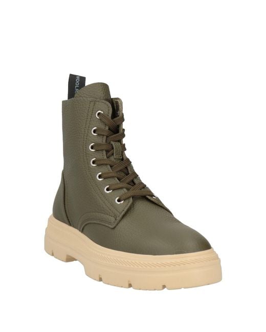Woolrich Green Ankle Boots