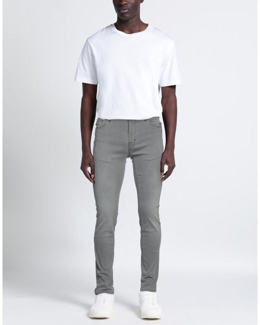 Tramarossa Gray Jeans Cotton, Recycled Polyester, Recycled Cotton, Elastane for men