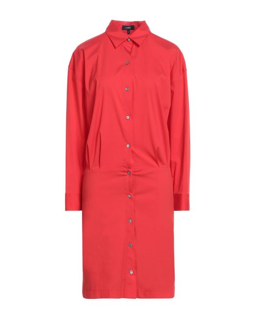 Theory Red Midi Dress