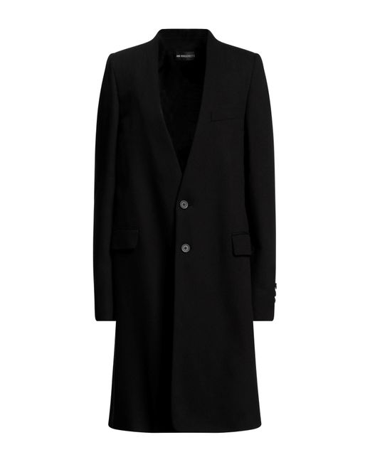Ann Demeulemeester Black Overcoat & Trench Coat