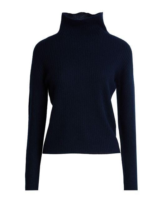 Gran Sasso Blue Turtleneck Cashmere