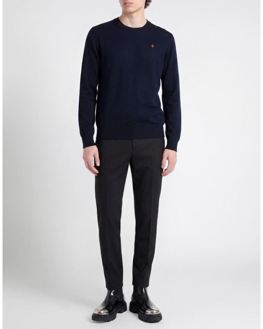 McQueen Blue Sweater Wool, Viscose, Polyester for men