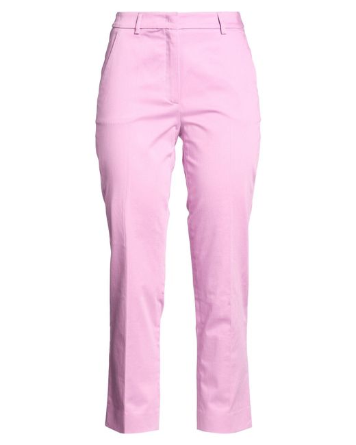 Weekend by Maxmara Pink Pants Cotton, Elastane