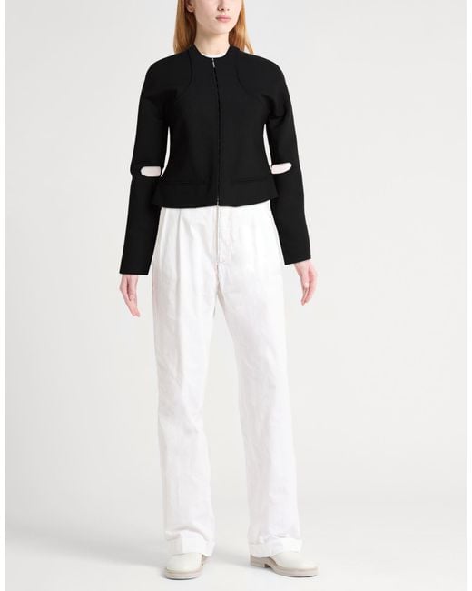 Courreges Black Jacket Polyester, Wool, Elastane, Polyamide