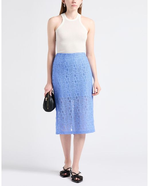 Pinko Blue Midi Skirt