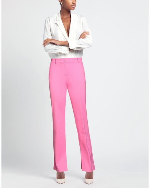 Nenette Pink Pants Viscose, Polyamide, Elastane