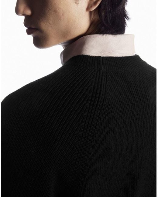 COS Black Jumper for men