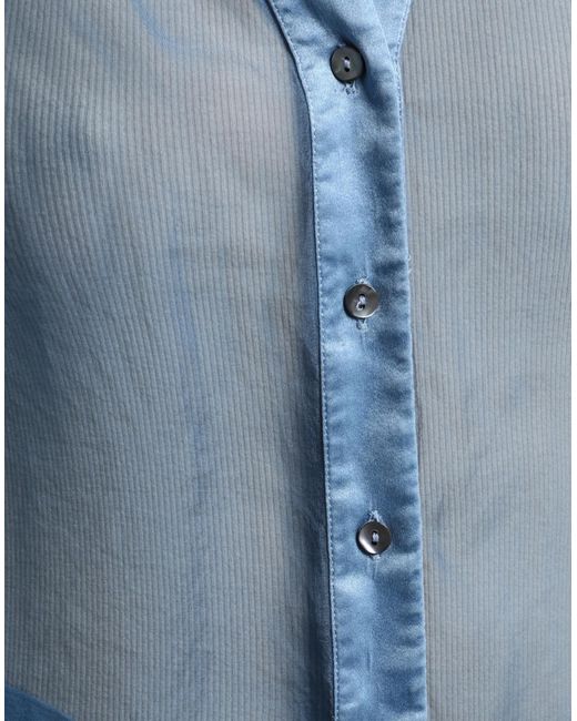 HER SHIRT HER DRESS Blue Shirt