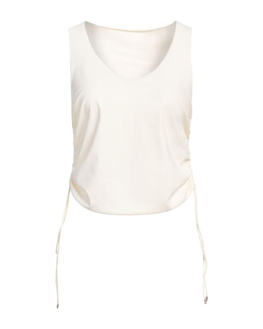 Patrizia Pepe White Top Polyamide, Elastane