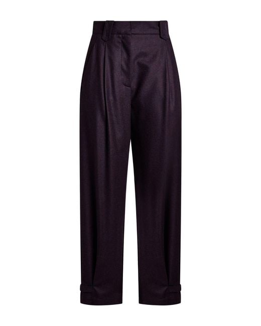 Moorer Blue Pants Virgin Wool