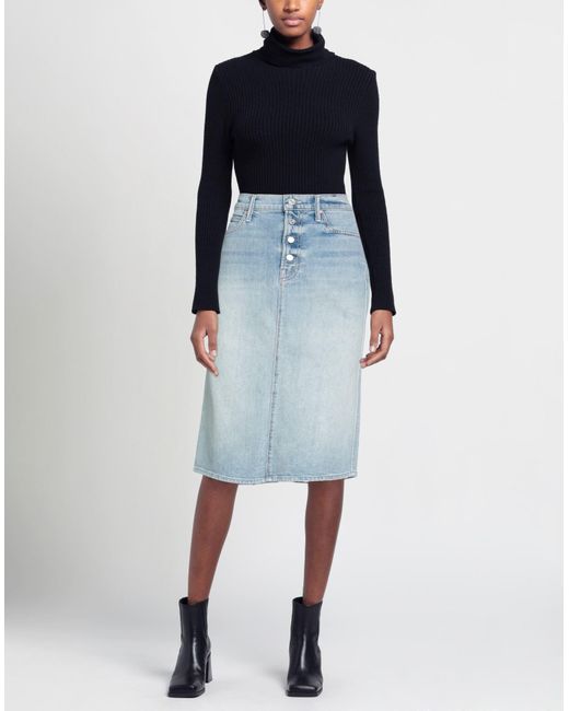 Mother Blue Denim Skirt