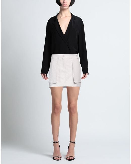 Patrizia Pepe White Mini Skirt