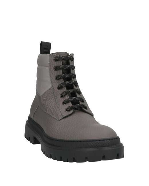 Giovanni Conti Gray Ankle Boots for men
