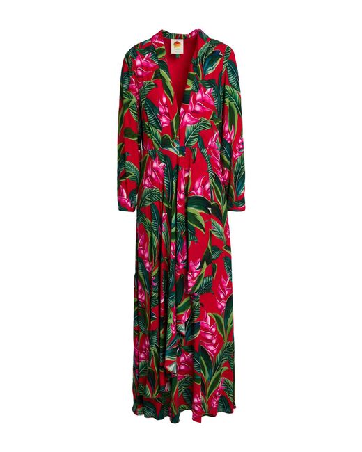 Farm Rio Red Midi Dresses